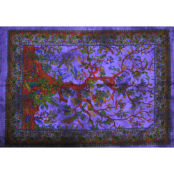 Mini tenture arbre de vie violette (110 cm X 70 cm)