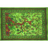 Mini tenture arbre de vie verte (110 cm X 70 cm)