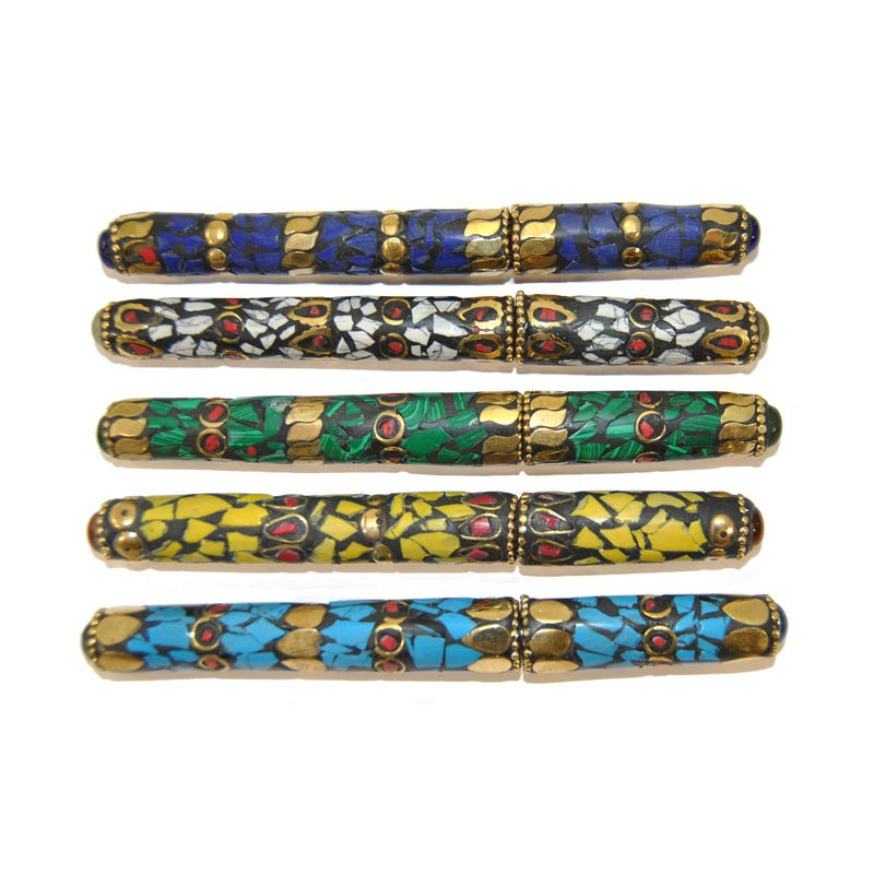 Stylo decore style Tibetain 12 cm