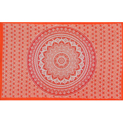 PETITE TENTURE FLEURS ORANGE