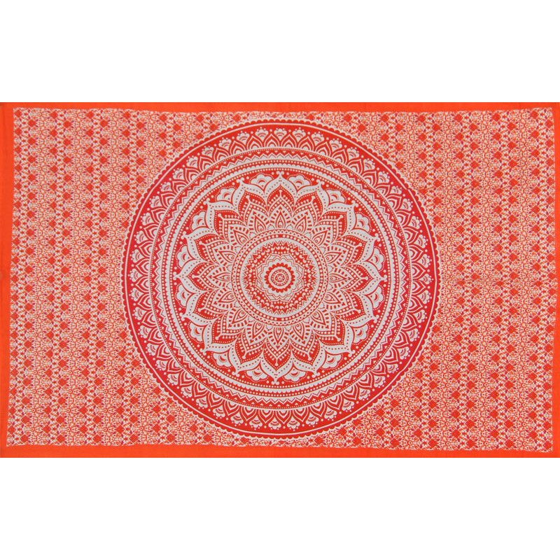 PETITE TENTURE FLEURS ORANGE