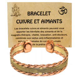 Bracelet cuivre magnetique
