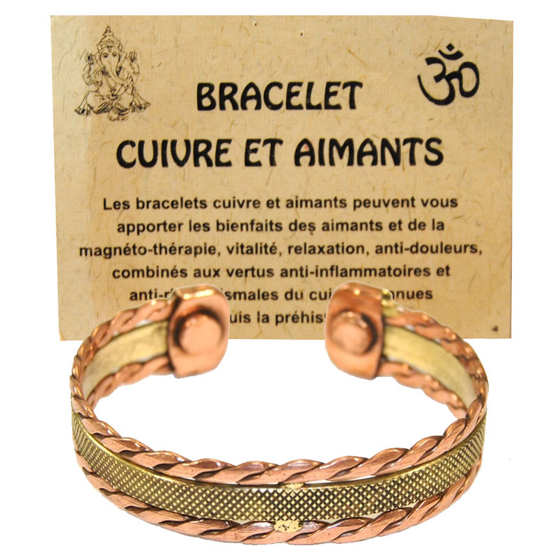 Bracelet cuivre magnetique