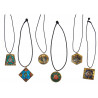 Collier avec grand medaillon tibetain