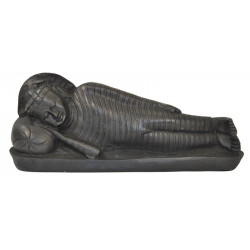 Statuette de bouddha couche en resine