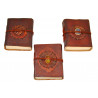 Carnet en cuir et papier recycle