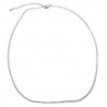 Chaine mailles fines en metal blanc