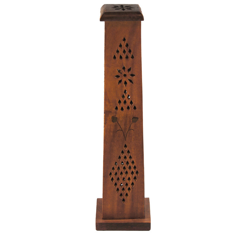Porte encens bois tour