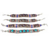 Bracelet Ethnique Nepalais Rouge et Bleu