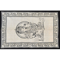 PETITE TENTURE BADAL GANESH NOIR ET BLANCHE