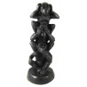 Statuette representant les 3 singes de la sagesse, en resine