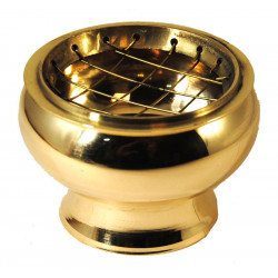 Porte encens grain laiton