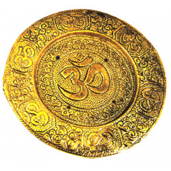Porte encens ohm rond en laiton