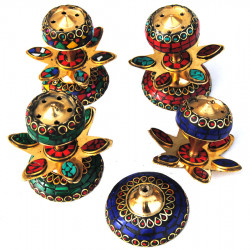 Porte encens laiton et mosaique