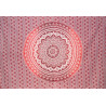 PETITE TENTURE FLEURS ROUGE FONCE