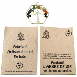 Pendentif arbre de vie (hexagone)