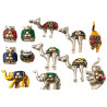 Porte-encens animal en metal dore ou argente
