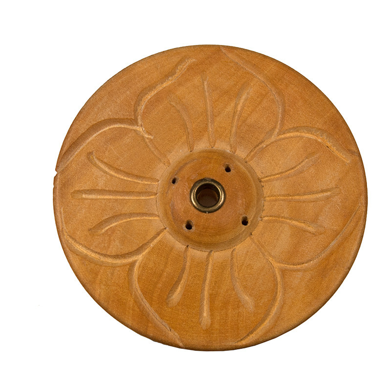 Porte encens fleur rond pour encens nepalais