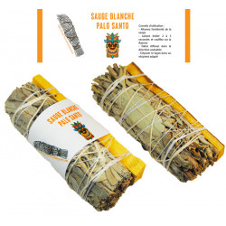 SAUGE BLANCHE ET PALO SANTO FAGOT 25GR