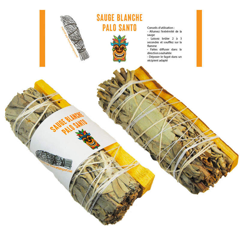 SAUGE BLANCHE ET PALO SANTO FAGOT 25GR