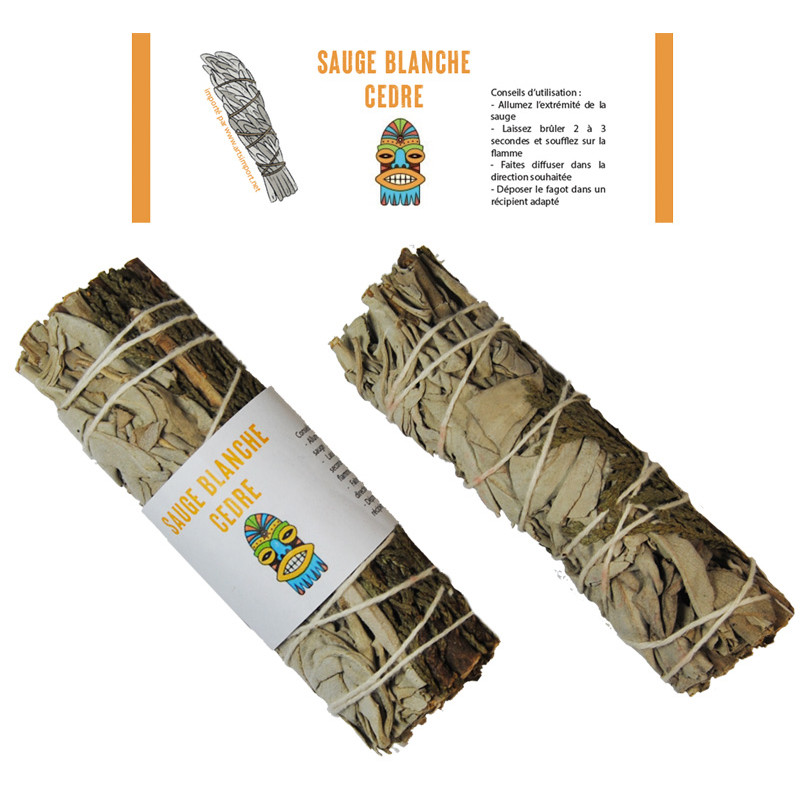SAUGE BLANCHE CEDRE FAGOT 25GR SAUGE BLANCHE CEDRE FAGOT 25GR