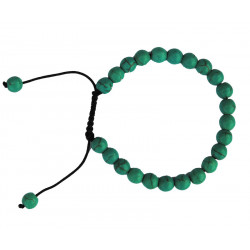 Bracelet nepalais howlite verte 6mm
