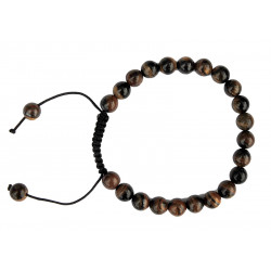 Bracelet nepalais oeil de tigre 6mm