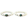 Bracelet nepalais howlite 8mm