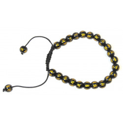 Bracelet nepalais mantra om mani 6mm