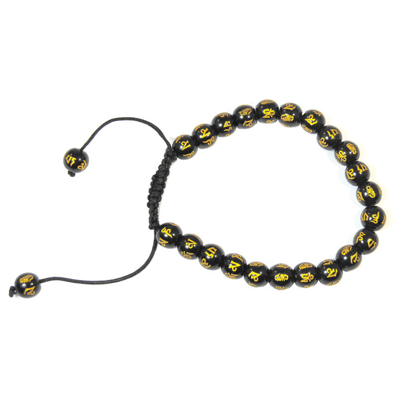 Bracelet nepalais mantra om mani 6mm
