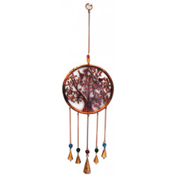 Mobile arbre de vie cuivre avec clochettes