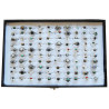 Bague avec pierres colorees