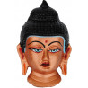 Accroche murale visage Bouddha en metal 13cm