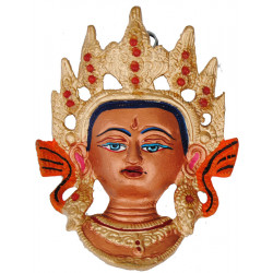 Accroche murale visage Tara en metal 13cm