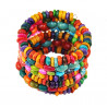 Bracelet large multicolore