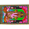 Mini tenture fluo Ganesh  (100cm x 75 cm)