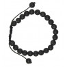Bracelet nepalais pierre de lave pierre 6mm