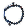 Bracelet nepalais azurite malachite pierre 6mm