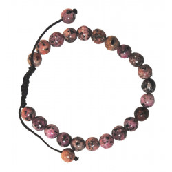 Bracelet nepalais rhodonite pierre 6mm