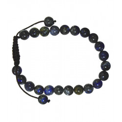 Bracelet nepalais howlite noire pierre 6mm