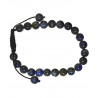 Bracelet nepalais howlite noire pierre 6mm