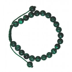 Bracelet nepalais malachite pierre 6mm