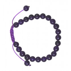 Bracelet nepalais amethyste pierre 6mm