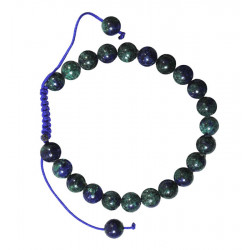 Bracelet nepalais azurite pierre 6mm