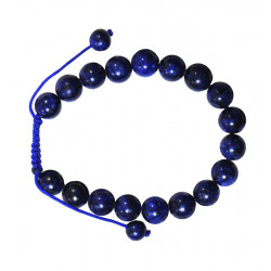 Bracelet nepalais grosse pierre lapis lazuli pierre 10mm
