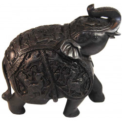 Statuette elephant en resine