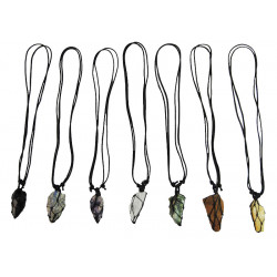 Collier en pierre naturelle brute