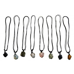 Collier en pierre naturelle polie