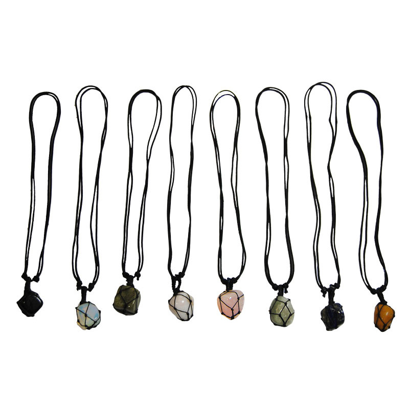Collier en pierre naturelle polie