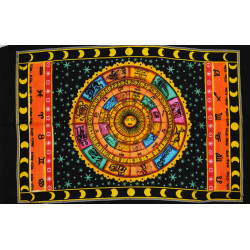 Mini tenture zodiac sur fond noir